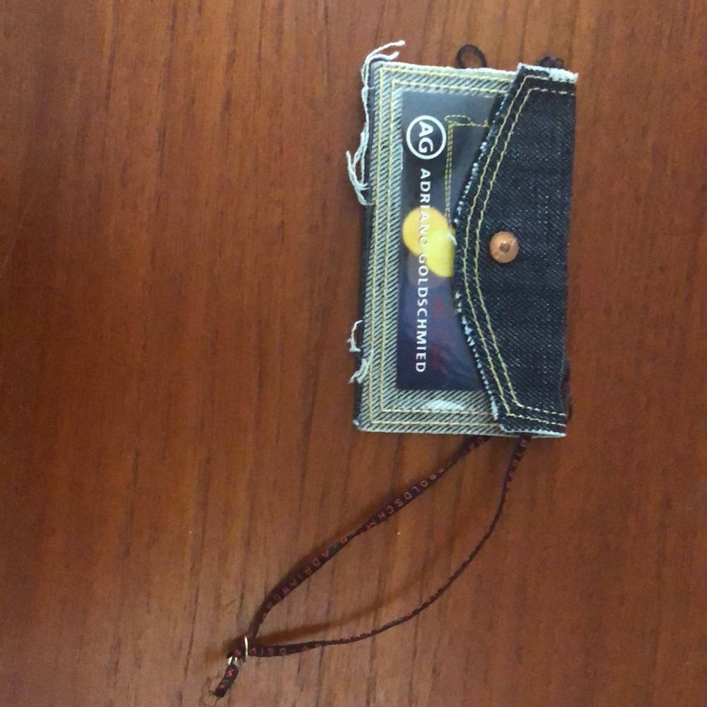 New Adriano Goldschmied Denim card Holder